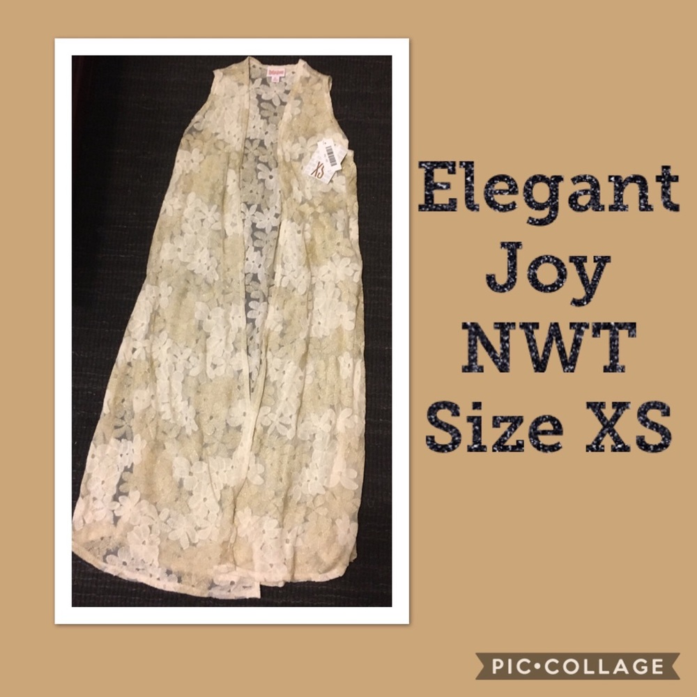 LLR lace Joy vest size XS NWT